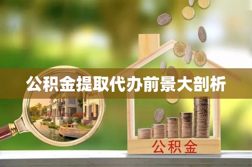 渭南公积金提取代办前景大剖析